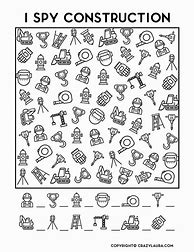 Image result for I Spy Kids Worksheet