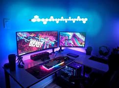 Image result for Hexagon Sound Panels Gaming Setup