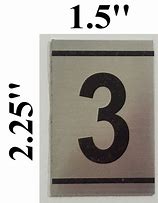 Image result for Number 3 Sign