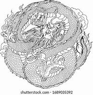 Image result for Dragon Circle Tattoo