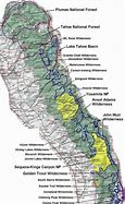 Image result for Sierra Nevada Mountain Crest Line Map