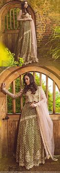 Image result for Mehndi Dress Green Lehenga