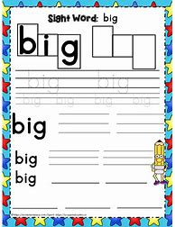 Image result for Sight Word Big