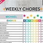 Image result for Kids House Chores Chart