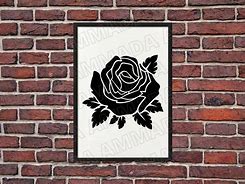 Image result for Silhouette Rose Flower SVG