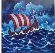 Image result for Viking Boat Art