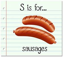 Image result for Sausage Flashcard