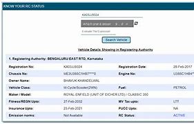 Image result for Motor Vehicle Registration Number