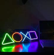 Image result for PlayStation Neon Light Wallpaper