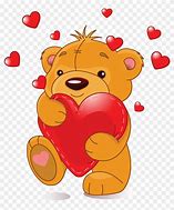 Image result for Valentine Teddy Bear Clip Art