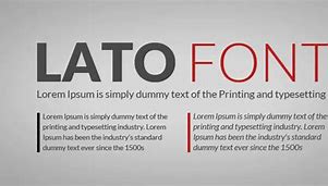 Image result for Lato Font Free