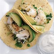 Image result for Halibut Tacos