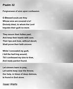 Image result for Psalm 32 Poems