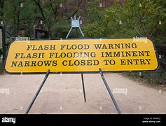 Image result for Flash Flood Warning Sign