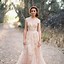 Image result for Light Pink Wedding Dress