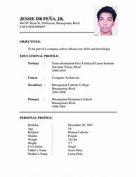 Image result for CV Job Application Form