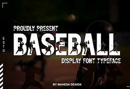 Image result for Baseball Text Font