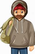 Image result for Homless Man Cartoon