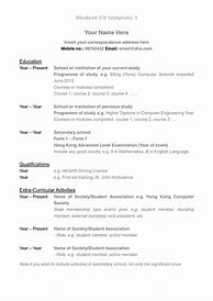 Image result for Free CV Template for Students