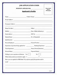 Image result for CV Job Application Form