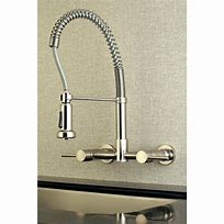 Image result for wall mount kitchen sink faucets with sprayer