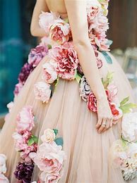 Image result for Floral Wedding Dress