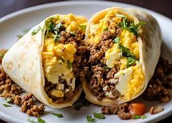 Image result for Machaca Beef Breakfast Burrito