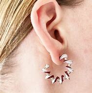 Image result for Silver Helix Hoop Earrings