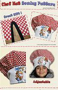 Image result for Chef Hat Pattern