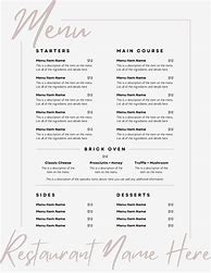 Image result for Cafe Menu Layout