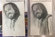 Image result for Jesus Laughing Pencil Drawings