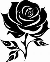 Image result for Silhouette Rose Flower SVG