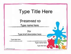 Image result for Blank Award Certificate