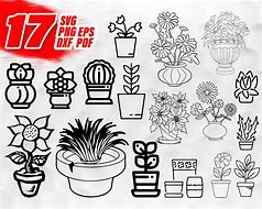 Image result for Easy SVG Paper Flower Pot