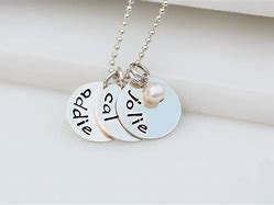 Image result for Necklace with Children's Names