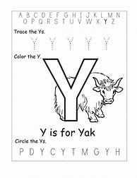 Image result for Letter Y Activity