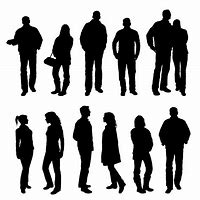 Image result for Free Clip Art Silhouette People