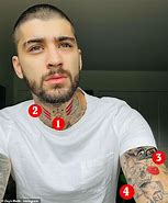 Image result for Zayn Chest Tattoos