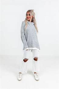 Image result for Stripe Sweater Women