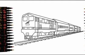 Image result for Kereta API Indonesia Drawing