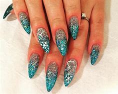 Image result for Blue Glitter Nail Designs