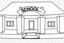 Image result for School Clip Art Black and White Outline