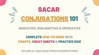 Image result for Sacar Conjugation Tables