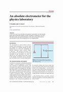 Image result for Absolute Electrometer