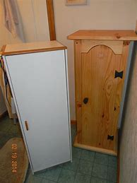 Image result for Pine Wood Over the Toilet Cabinet