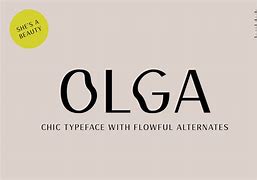 Image result for Olga Font