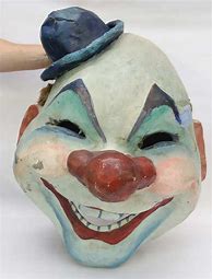 Image result for Paper Mache Clown Mask