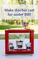 Image result for Small Rolling Bar Cart