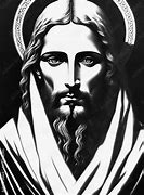 Image result for Jesus Icon Black and White