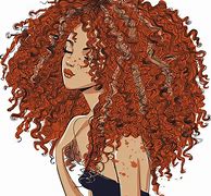 Image result for Curly Hair Girl Aesthetic Drawing